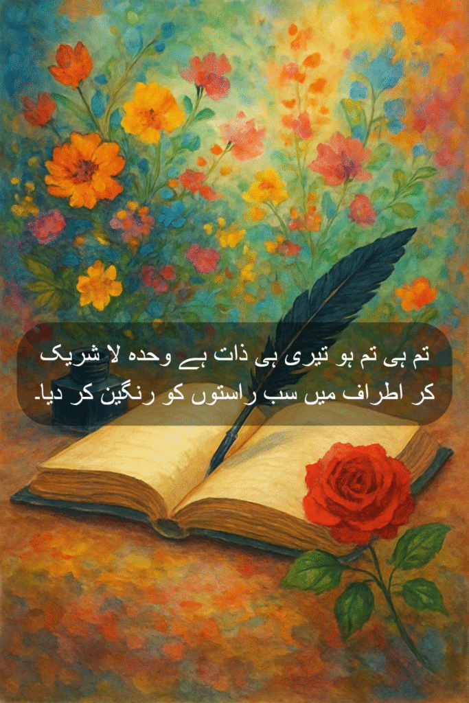 Islamic Poetry in Urdu – Heart-Touching Spiritual Verses Beautifully crafted Urdu poetry quotes that explore Islamic themes and convey deep spiritual insights.