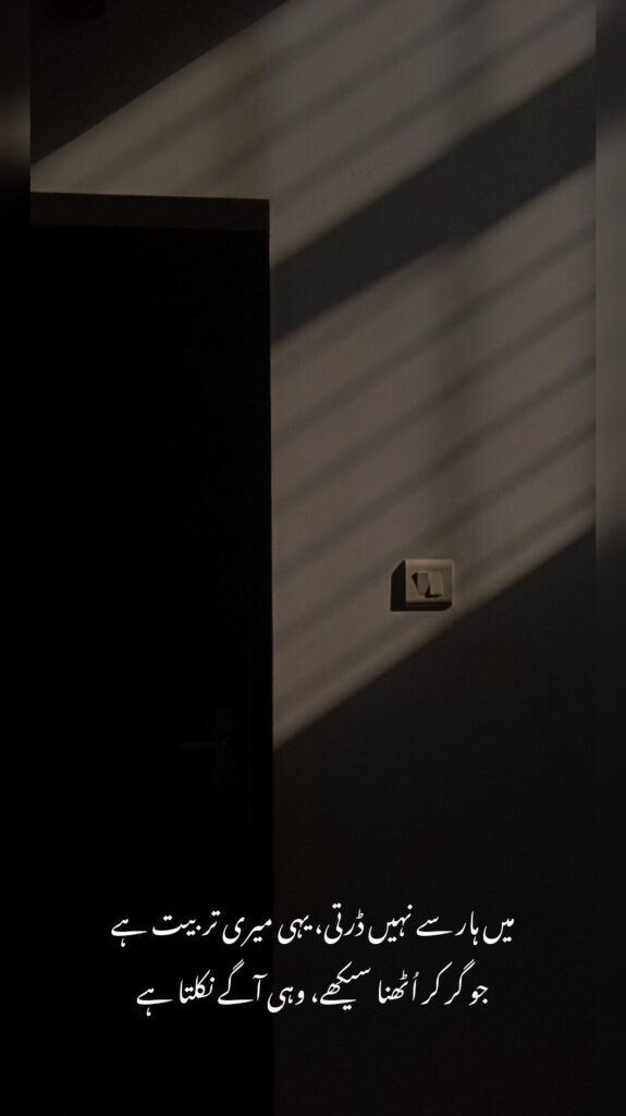 urdu poetry about loneliness and tears dark room shadow quote