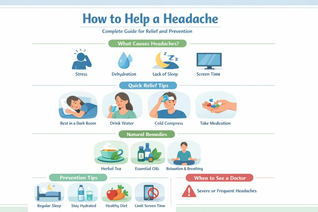 How to Help a Headache - Quick Pain Relief how to help headache relief tips causes prevention natural remedies guide for pain management