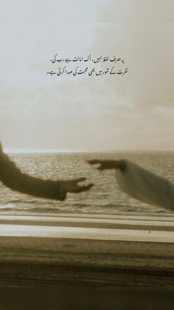 love and hate relationship urdu poetry emotional connection by the sea