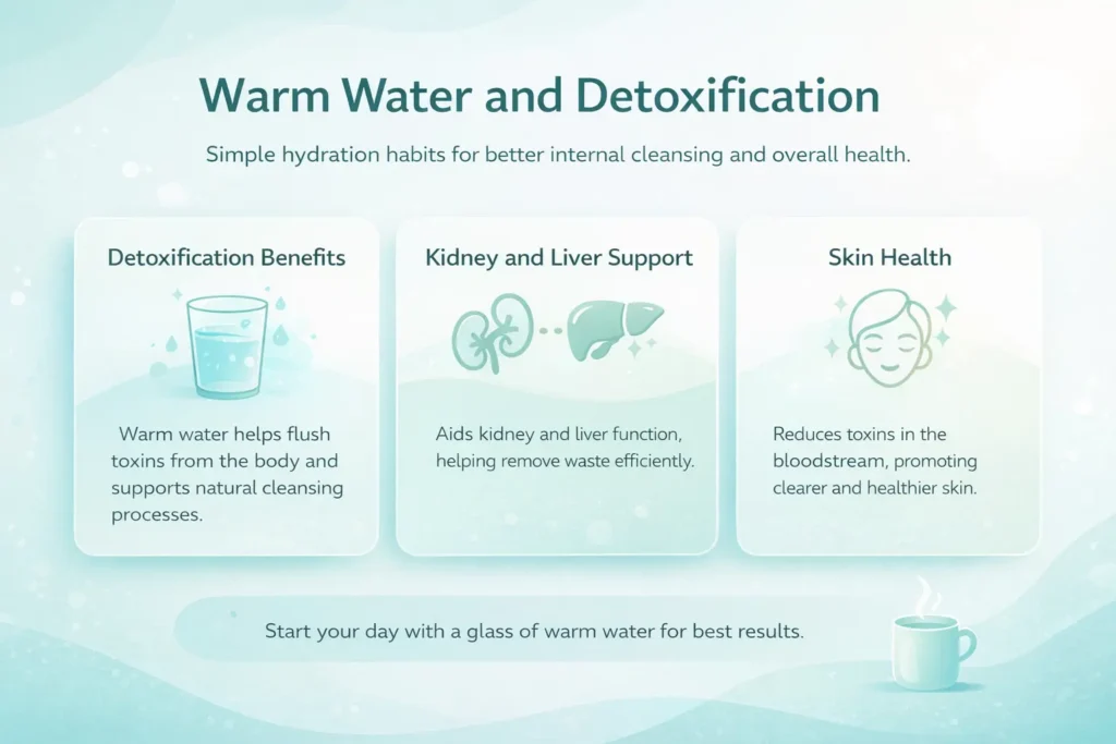 warm water detoxification benefits for kidney liver support skin health and natural body cleansing