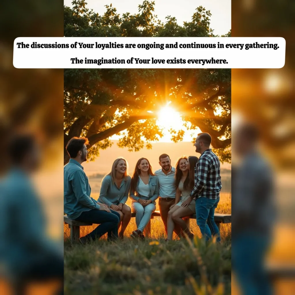 filename friends gathering sunset loyalty love quote.webp