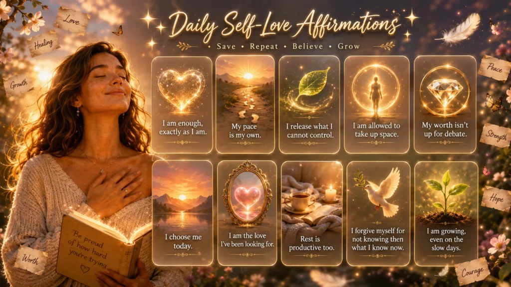 daily self love affirmations cards
