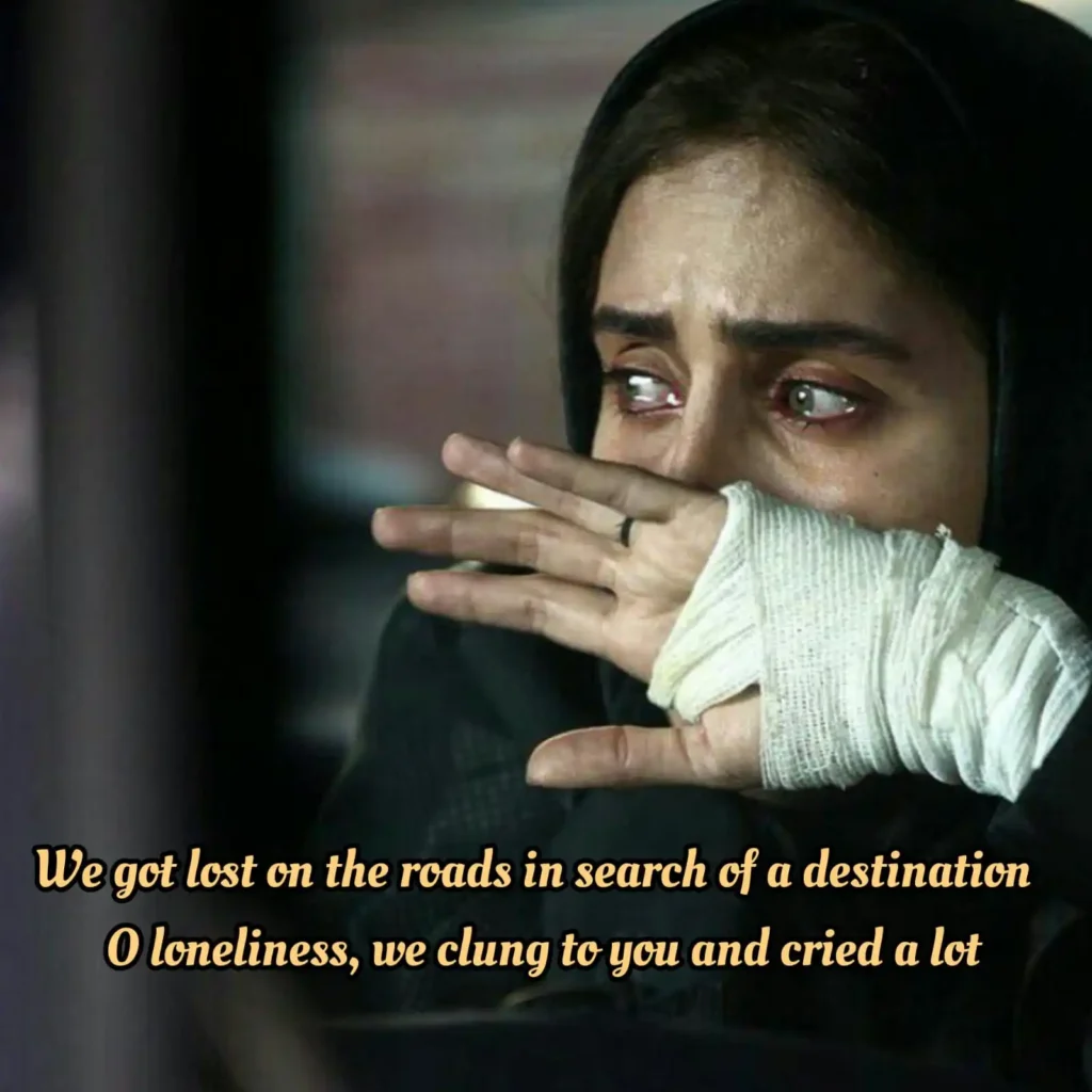 Terror of Loneliness — Where Silence Hurts the Most loneliness sad woman tearful eyes bandaged hand deep sorrow