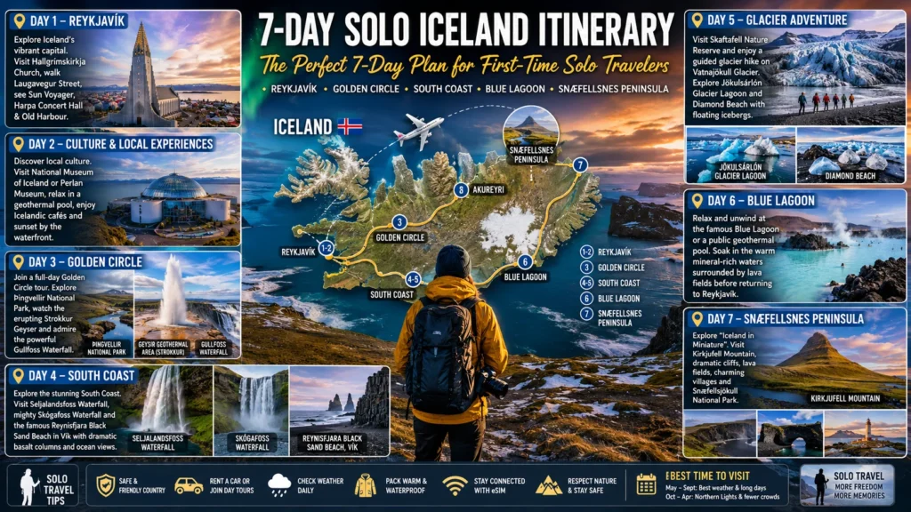7 day solo iceland itinerary
