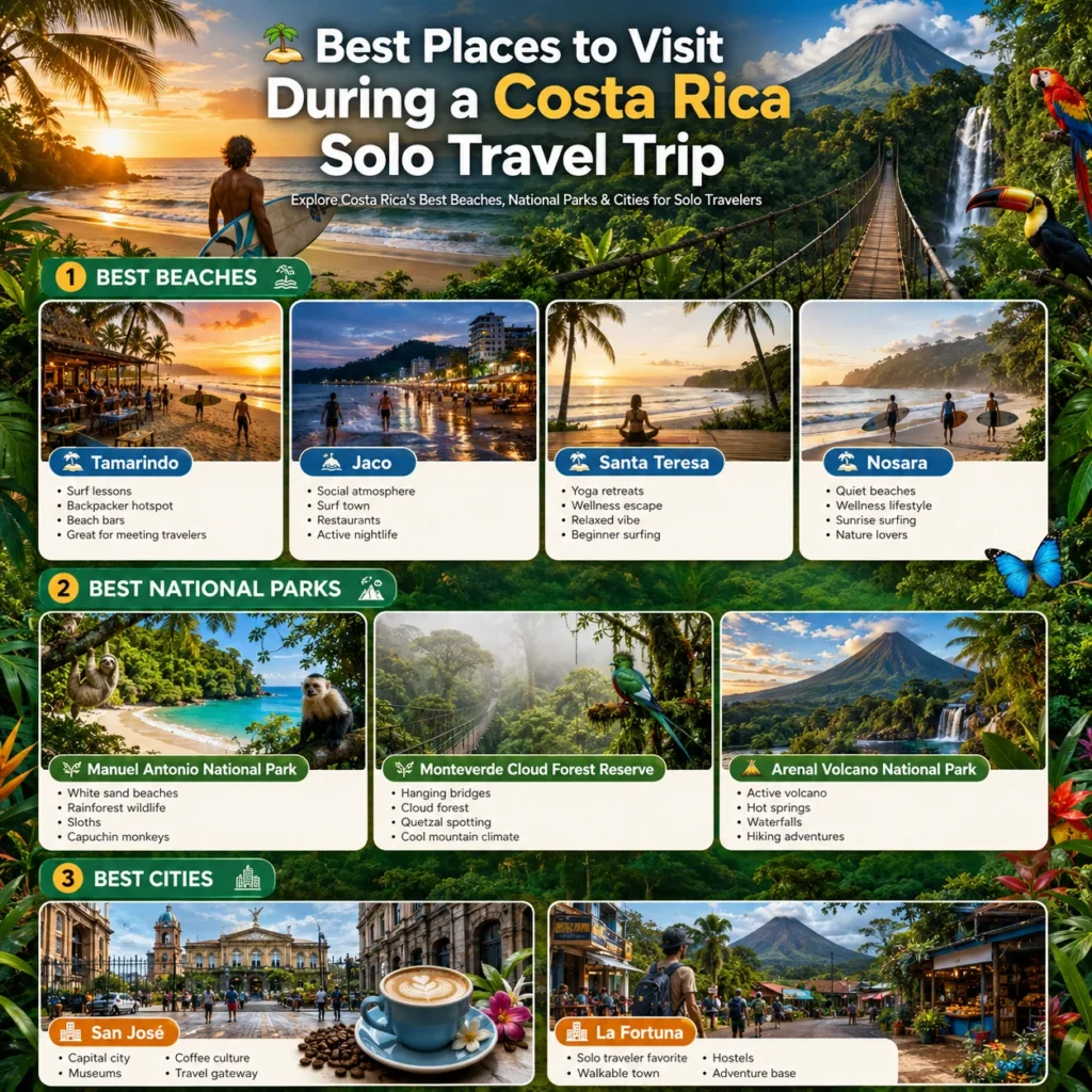 best places visit costa rica solo travel trip