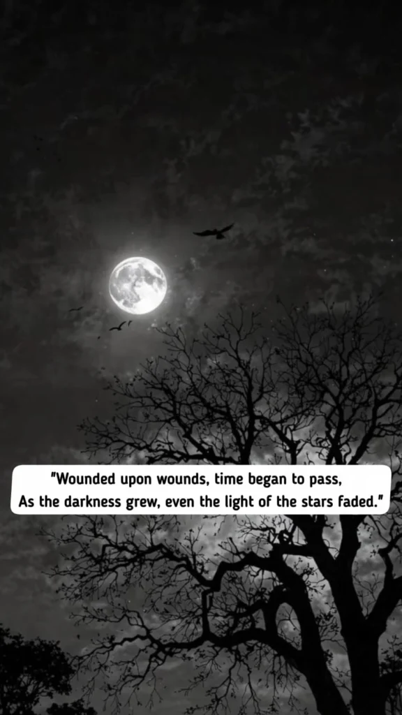 judai shayari full moon birds tree