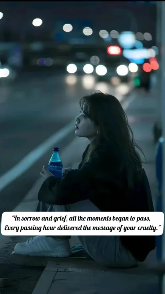 judai shayari girl sitting street night (4)