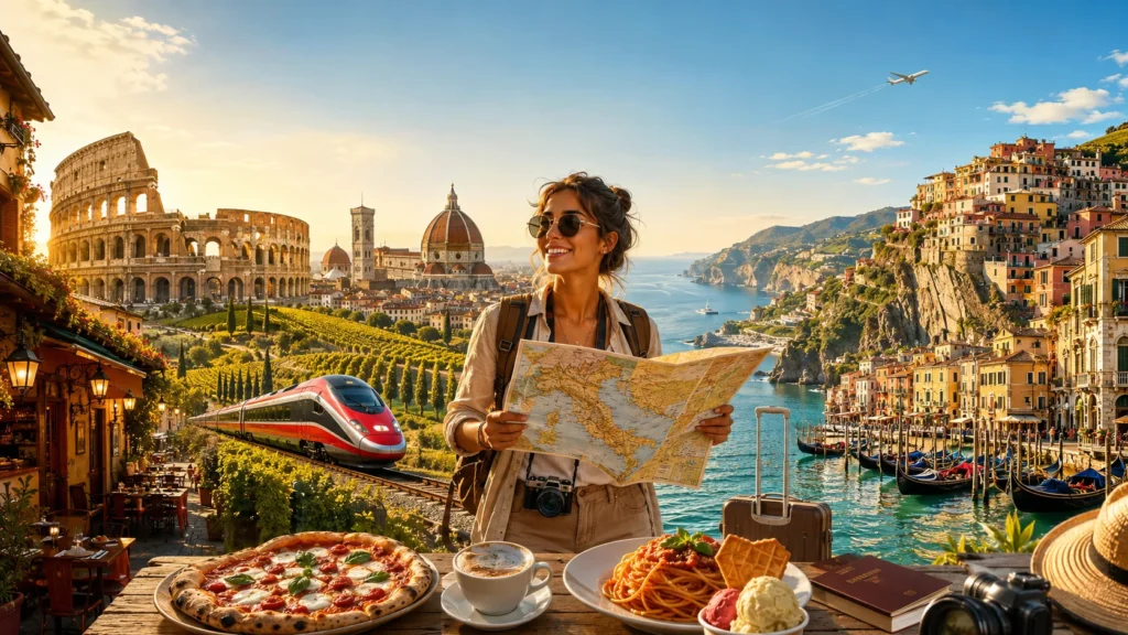 solo travel italy rome colosseum florence amalfi coast