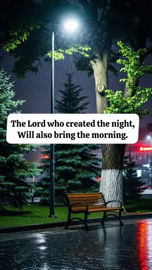 empty-rainy-park-bench-under-streetlight-lord-created-the-night-and-morning-poetry