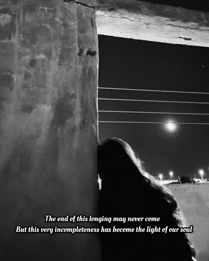 girl's silhouette looking at the moon at night, junoon shayari