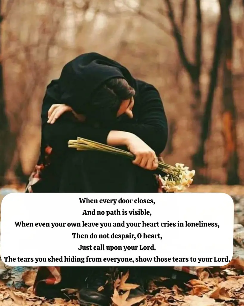 sad-girl-crying-holding-flowers-forest-when-every-door-closes-poetry-quote-image
